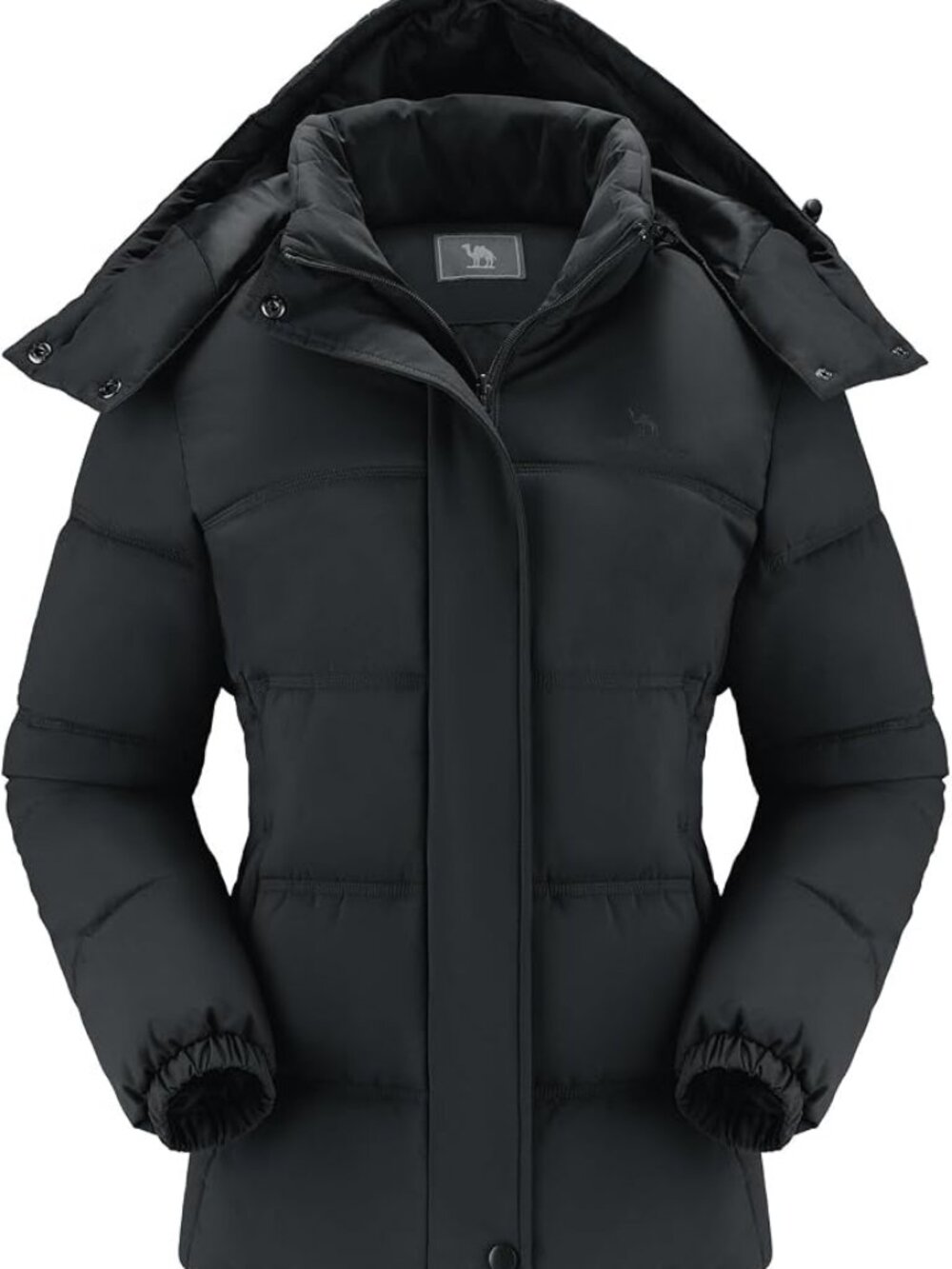 CAMLE CROWN Women's Puffer Jacket Coat Winter Warm Hooded Jacket Down Jacket Out